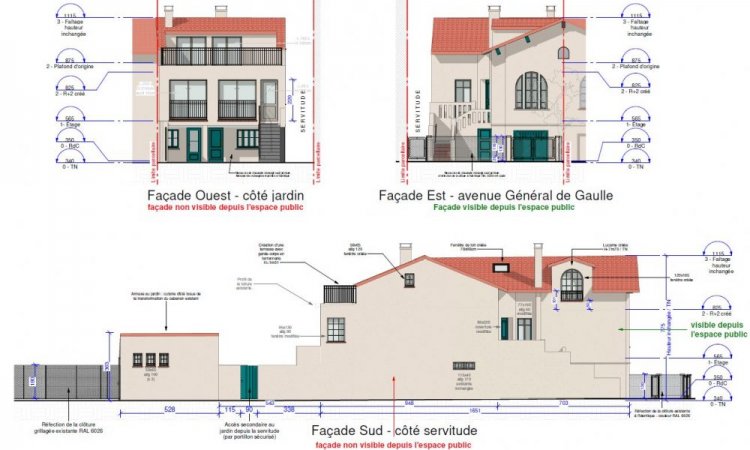 Façades du projet